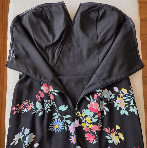 Yumi Kim Silk Date Night Strapless Black Mini Cocktail Dress Sz M Wedding Guest - Picture 10 of 16